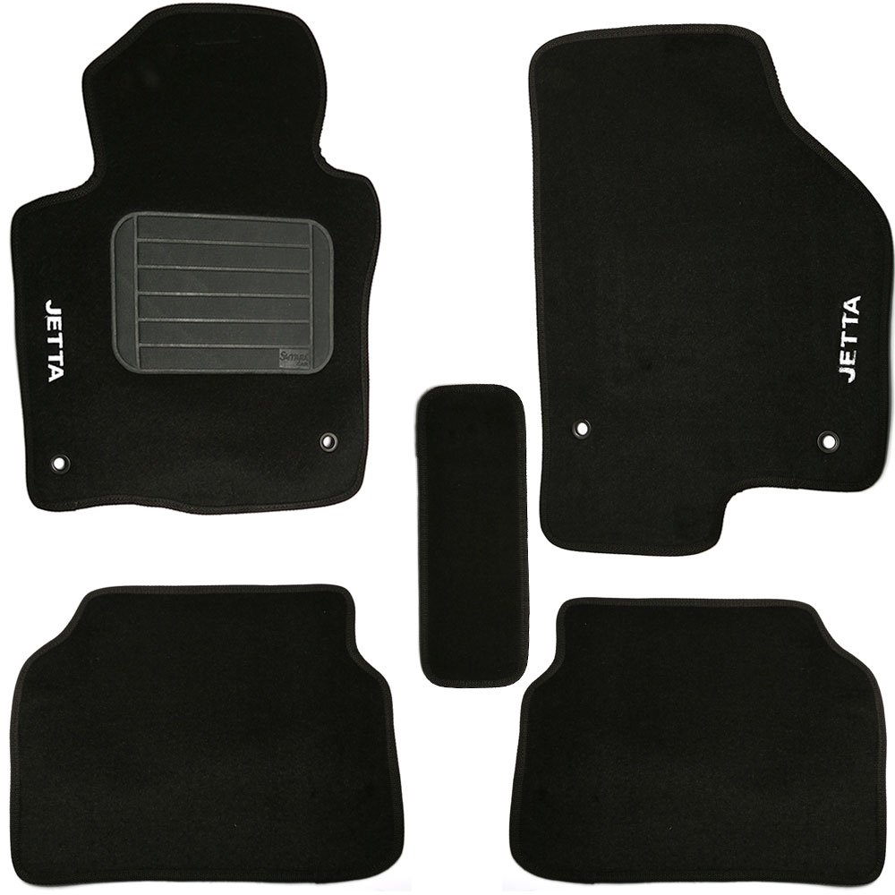 Jogo de Tapetes Jetta 11/15 Preto com 5 Peças SAMARA CAR-3182